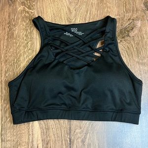 Kiava black padded sports bra